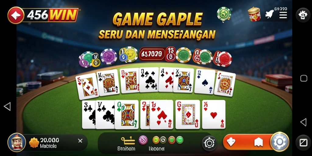 Screenshot gameplay menarik dari permainan Gaple di 456WIN.
