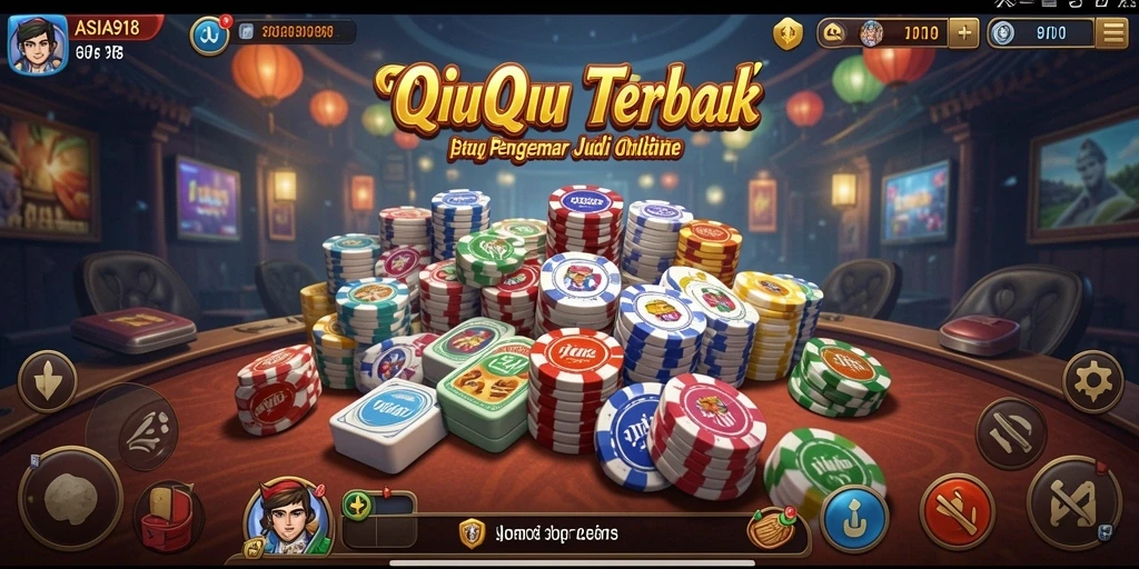 Tampilan gameplay QiuQiu yang seru dan mendebarkan.