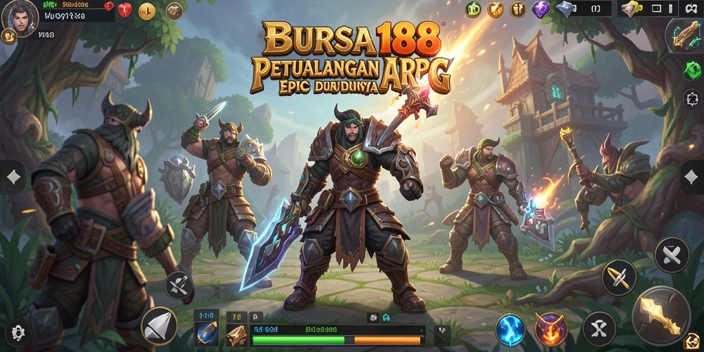 Screenshot menampilkan pertarungan epik dalam BURSA188.