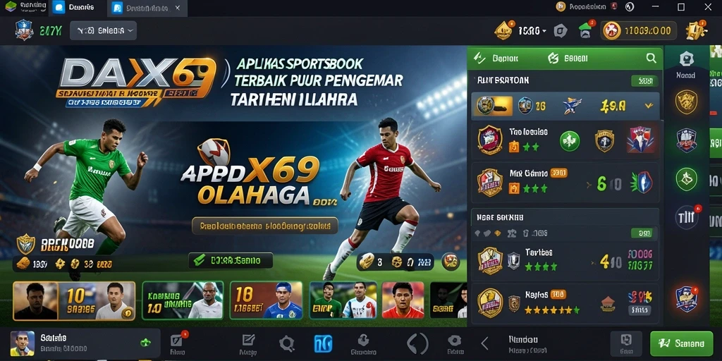 Tampilan gameplay menarik DAX69 dengan berbagai opsi taruhan.