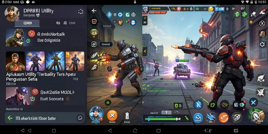 Screenshot IDR89 menampilkan tampilan antarmuka aplikasi Utility yang modern.