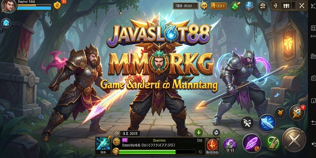 Tangkapan layar gameplay MMORPG JAVASLOT88 yang penuh aksi.
