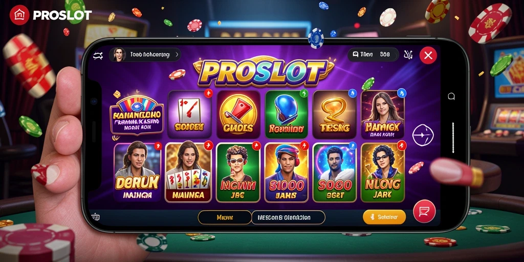 Tampilan gameplay PROSLOT yang menegangkan dan menyenangkan.