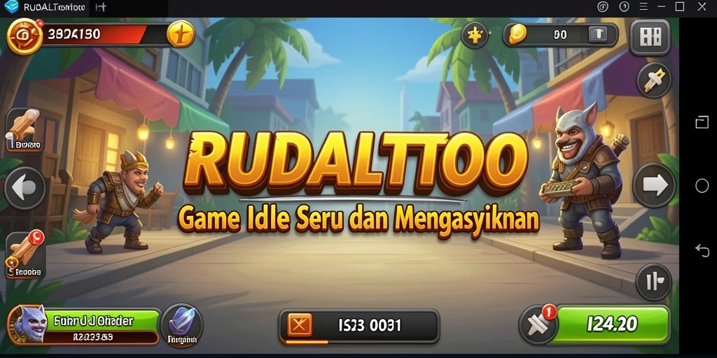 Tampilan gameplay menarik dari RUDALTOTO yang penuh strategi Idle.