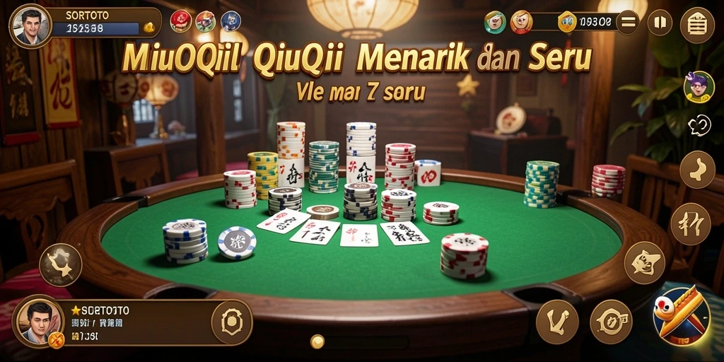 Screenshot gameplay QiuQiu SORTOTO yang seru dan interaktif.