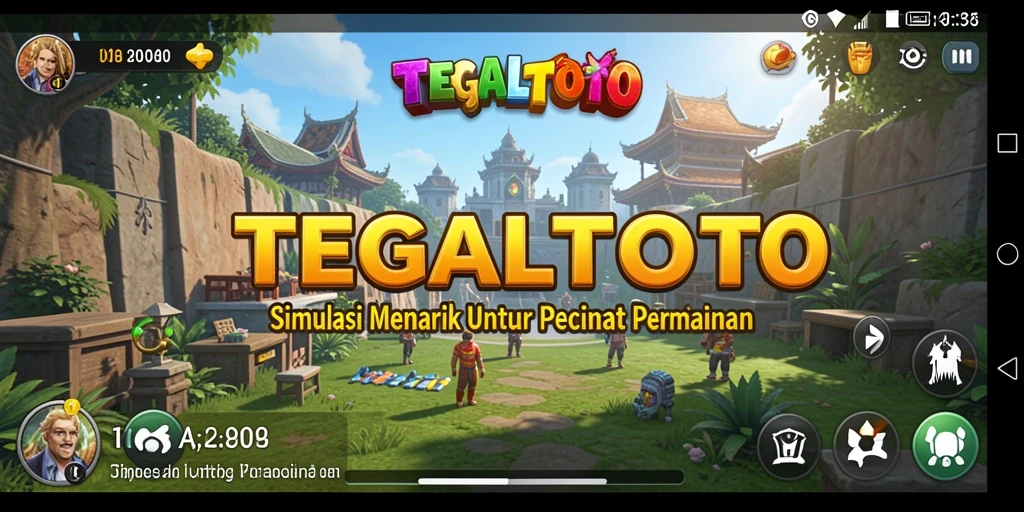 Tampilan menarik dari gameplay TEGALTOTO dalam simulasi perjudian.