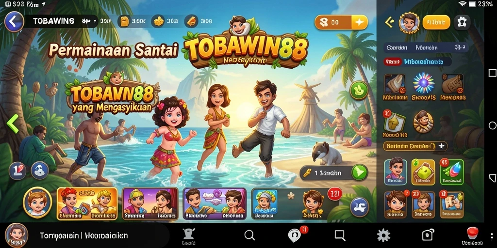 Gameplay TOBAWIN88 yang seru dan interaktif.